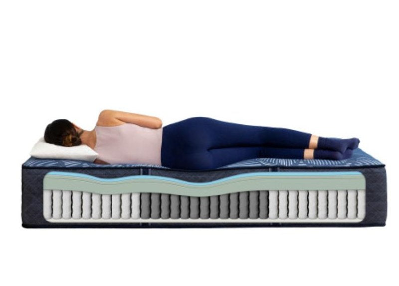 Pressure-relieving mattress in a calm bedroom